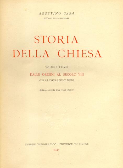 STORIA DELLA CHIESA.