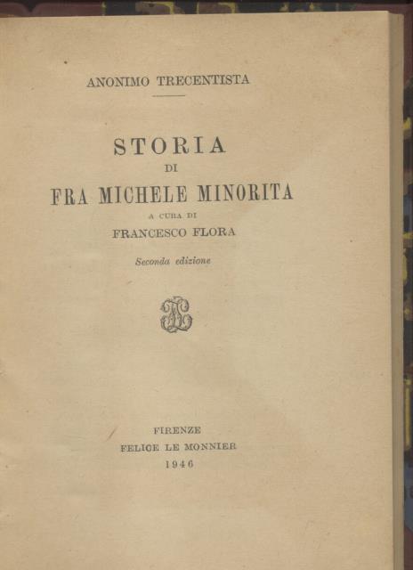 STORIA DI FRA MICHELE MINORITA.
