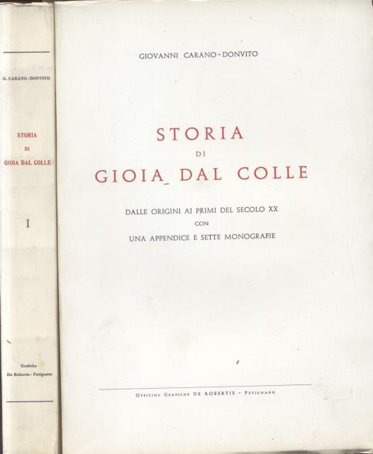 STORIA DI GIOIA DEL COLLE. Dalle origini ai primi del …