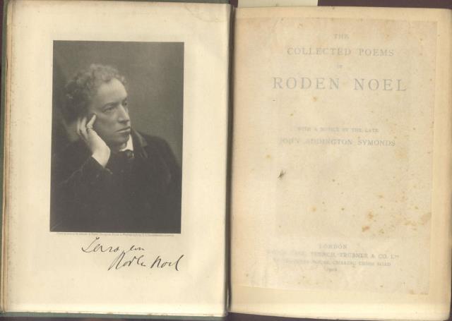 THE COLLECTED POEMS OF RODEN NOEL. With a notice by …