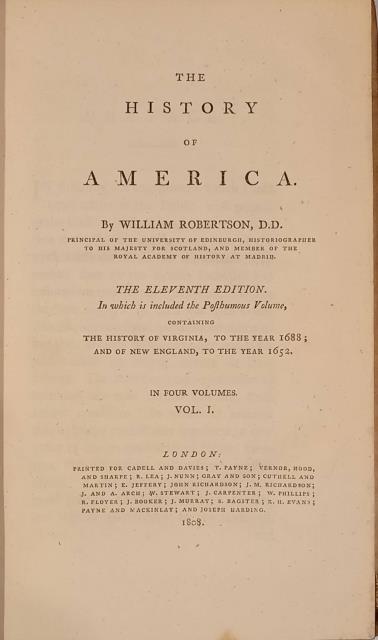 THE HISTORY OF AMERICA. The Eleventh Edition in which is …