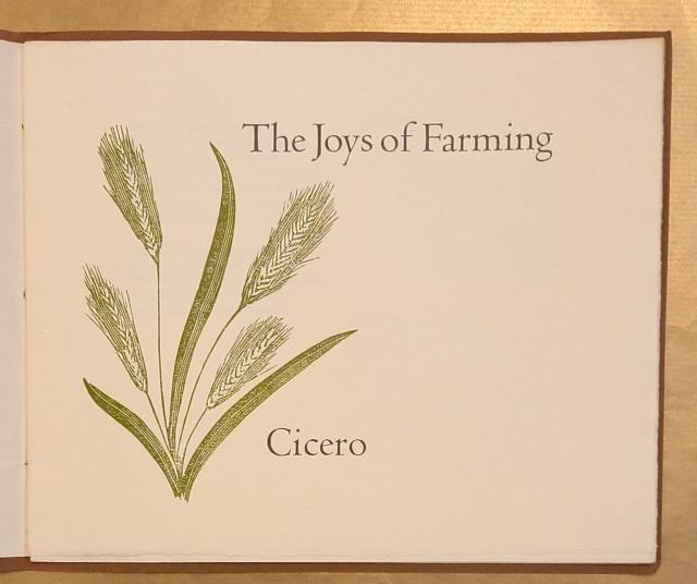 THE JOYS OF FARMING.