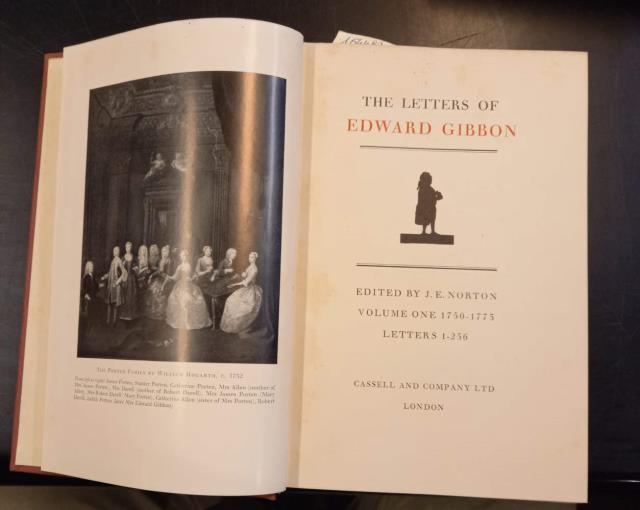 THE LETTERS OF EDWARD GIBBON. Edited by J.E. Norton.