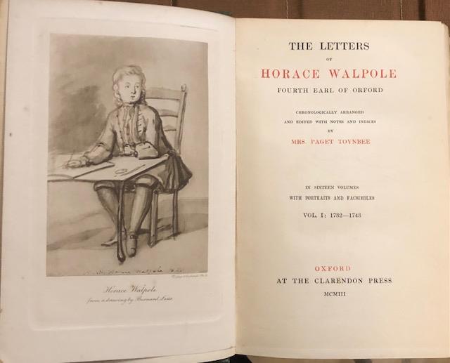THE LETTERS OF HORACE WALLACE, FOURTH EARL OF ORFORD. Chronologically …