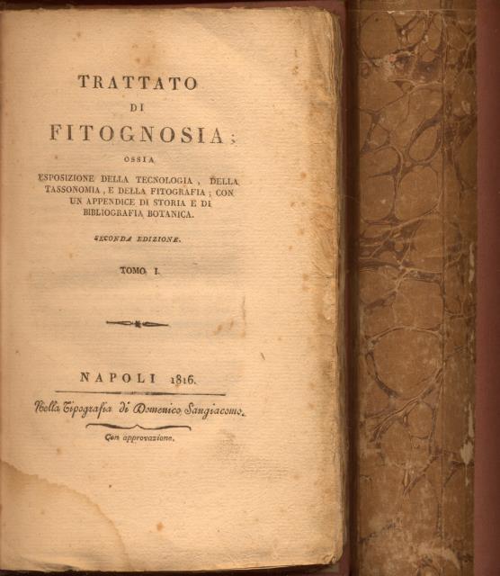 TRATTATO DI FITOGNOSIA. Ossia Esposizione della tecnologia, della tassonomia e …