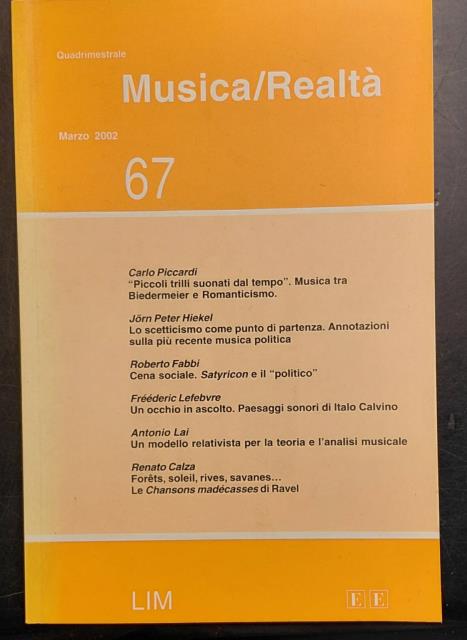 UN OCCHIO IN ASCOLTO: PAESAGGI SONORI DI ITALO CALVINO. Saggio …