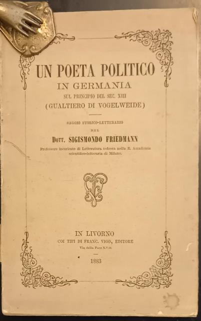UN POETA POLITICO IN GERMANIA SUL PRINCIPIO DEL SEC.XIII (GUALTIERO …