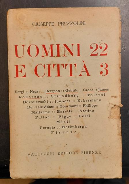 UOMINI 22 E CITTA' 3. (1920).