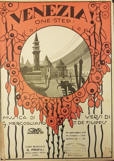 VENEZIA!. Canzone One-Step per Canto e Pianoforte. Versi di Tomaso …