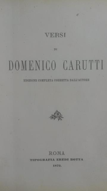 VERSI. Edizione completa corretta dall'Autore.