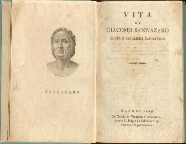 VITA DI GIACOMO SANNAZARO. Poeta e Cavaliere Napolitano.