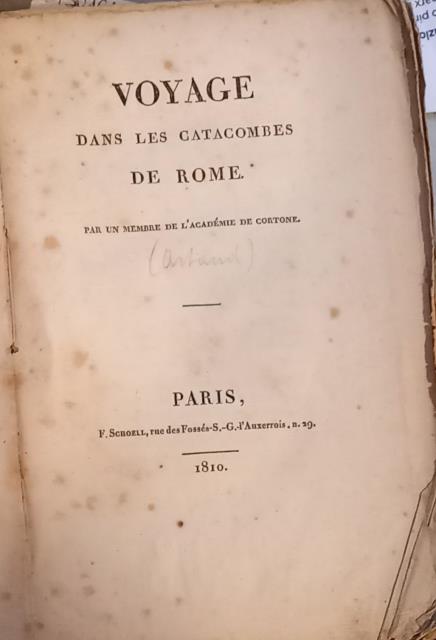 VOYAGE DANS LES CATACOMBES DE ROME.