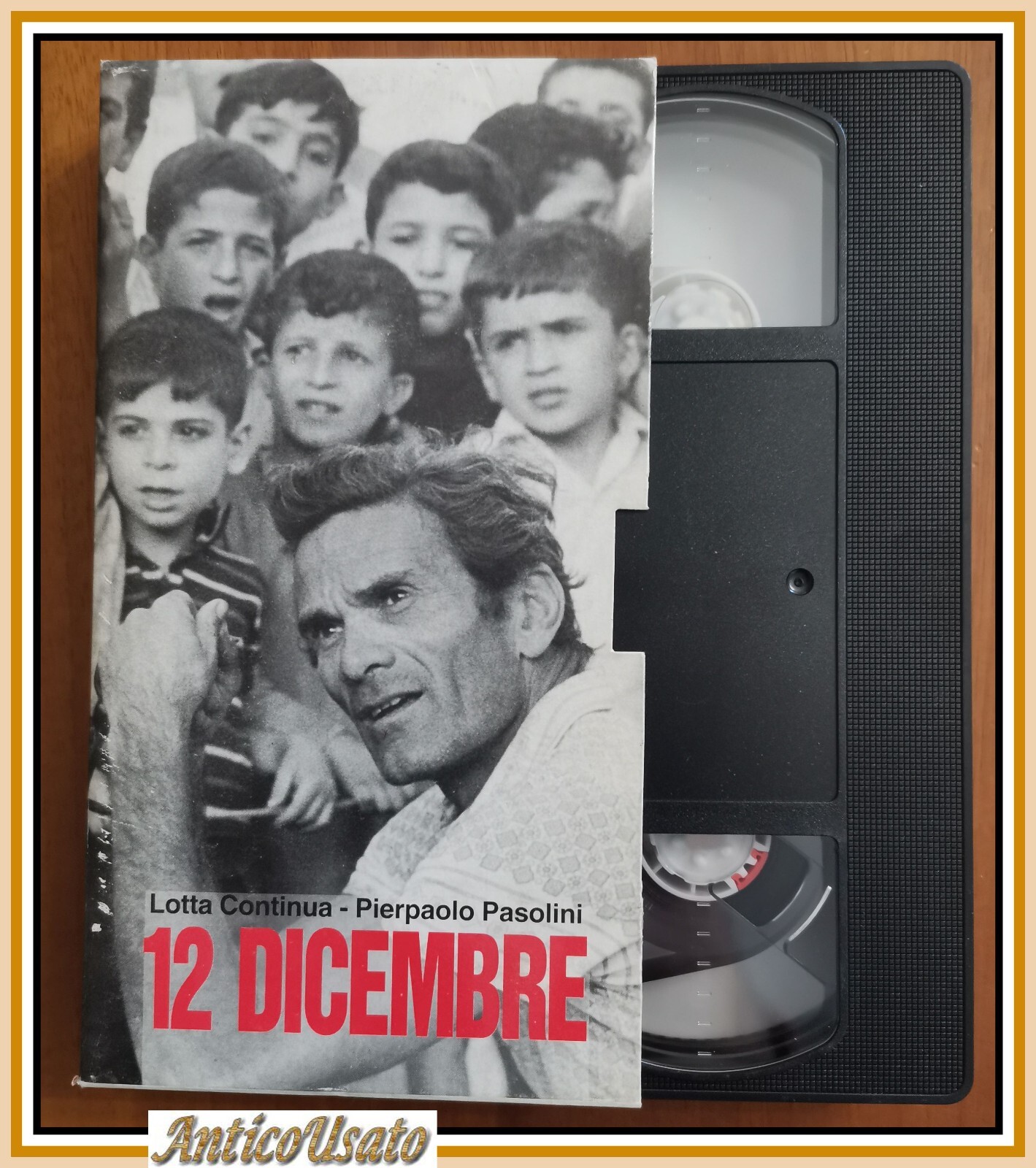 12 Dicembre Pier Paolo Pasolini VHS Lotta Continua videocassetta