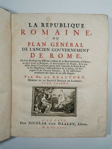 1766 La Republique Romaine Plan General De L'ancien Gouvernement De …