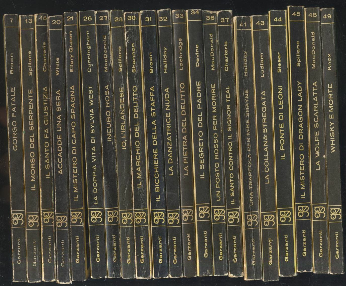 21 GIALLI GARZANTI dal 7 1964 al 49 1966 lista …