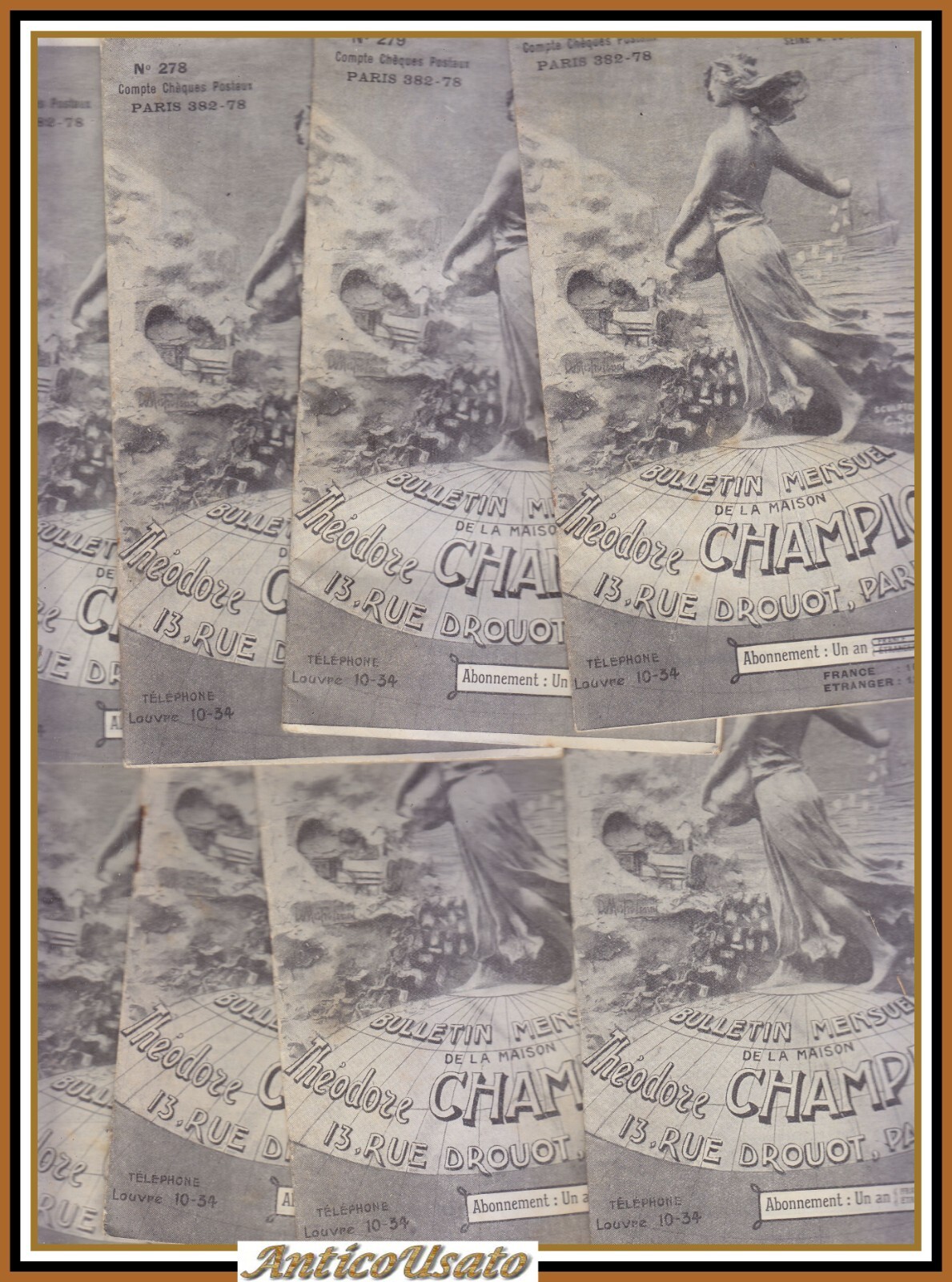 47 numeri BULLETIN MENSUEL DE LA MAISON THEODORE CHAMPION 1922 …