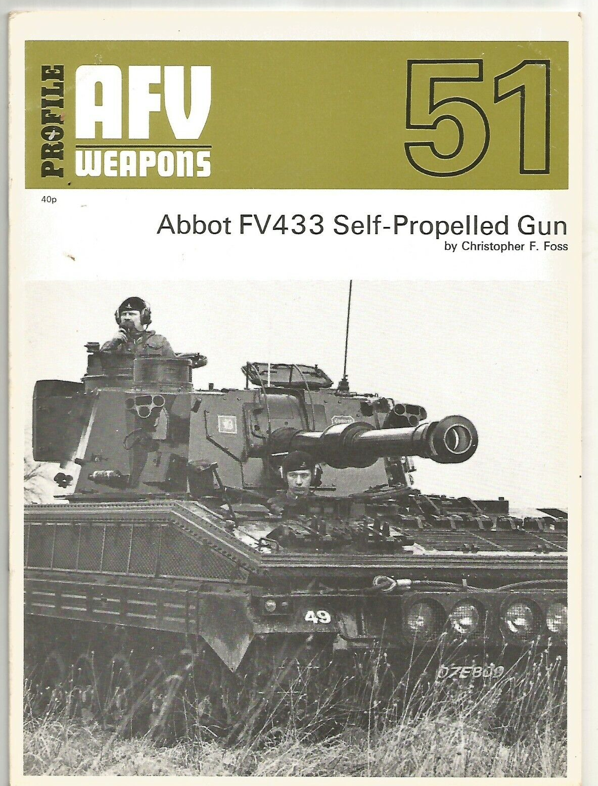 ABBOT FV433 self propelled gun Foss 1972 AFV WEAPONS profile …