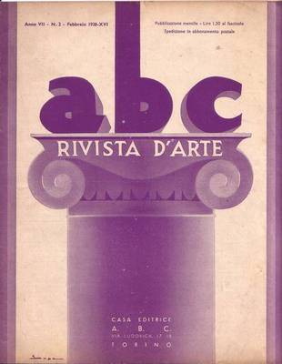 ABC Rivista d'arte anno VII n 2 febbraio 1938 Gandolfino …