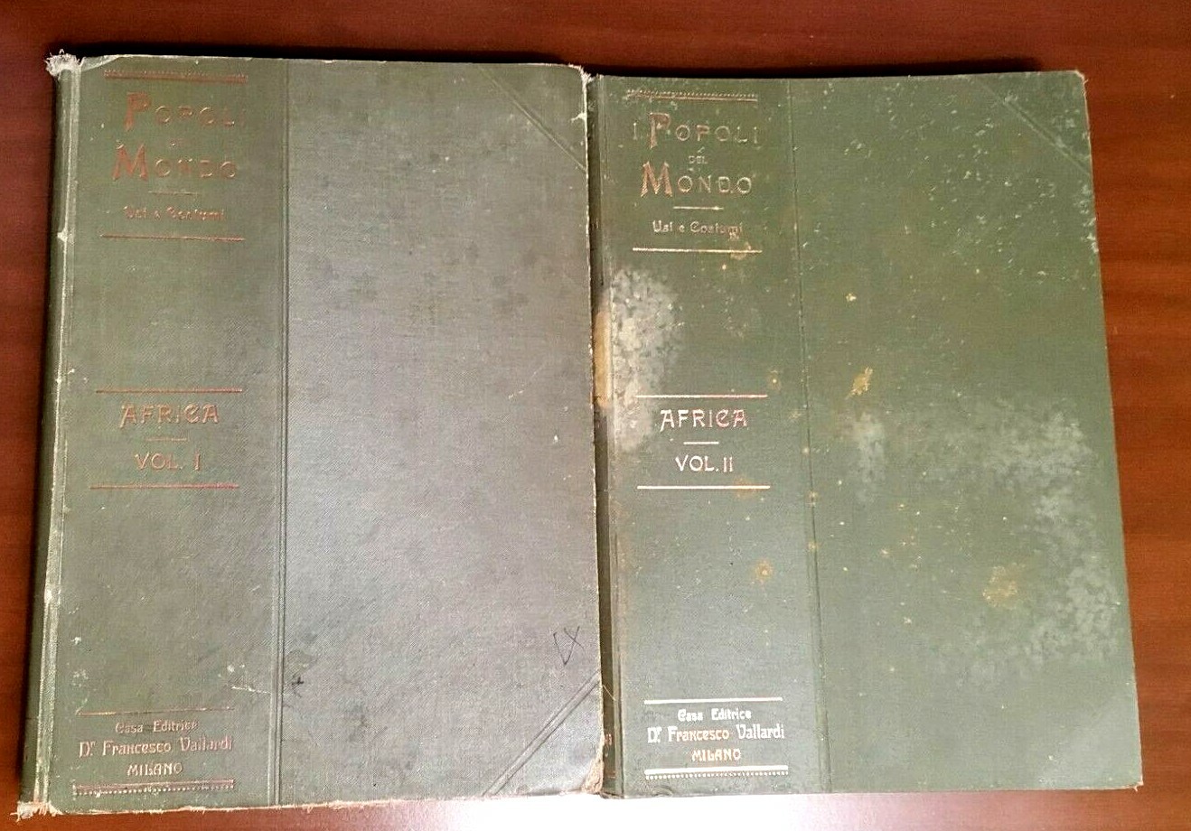 AFRICA 2 Volumi di Attilio Brunialti 1913? Vallardi libri antichi …