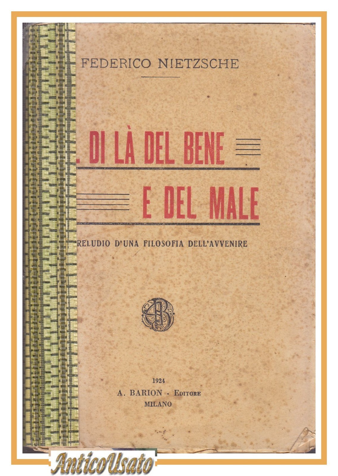 AL DI Là DEL BENE E DEL MALE di Federico …