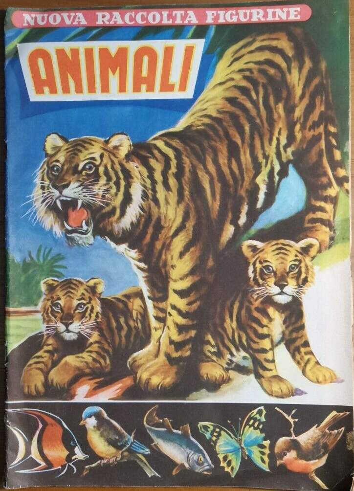 Album ANIMALI Nuova Raccolta Figurine 1954 Collezione Lampo con 396 …