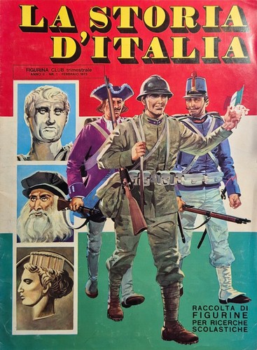 ALBUM LA STORIA D'ITALIA Baggioli 1973 con 140 Figurine originale …