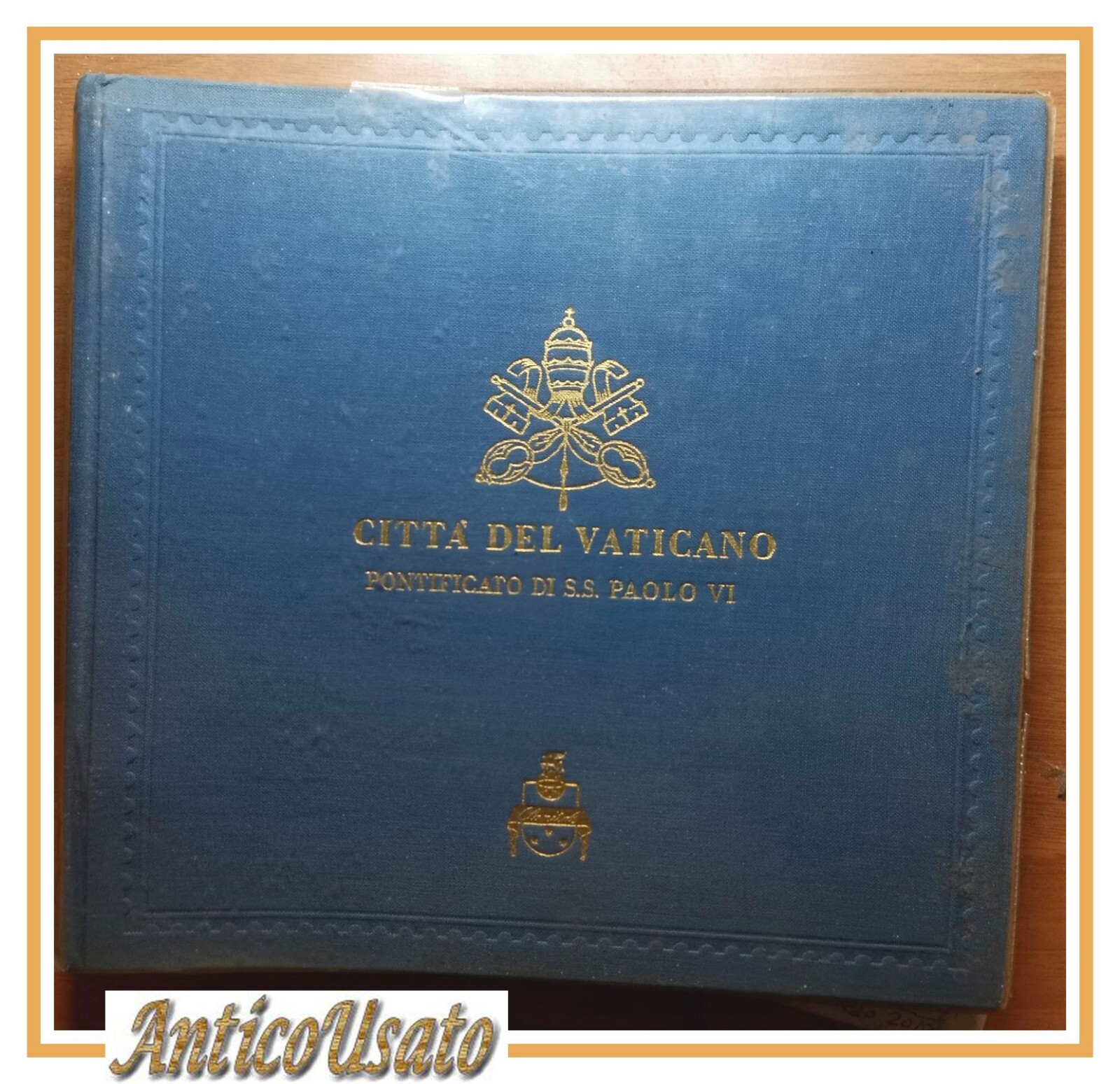 ALBUM PER FRANCOBOLLI Vuoto Città Del Vaticano Pontificato Paolo VI …