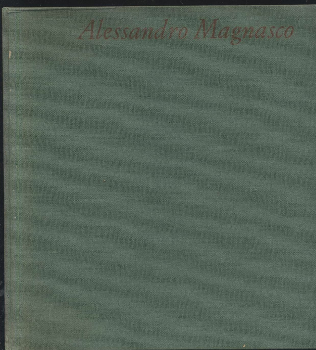 ALESSANDRO MAGNASCO di Valentina Magnoni 1983? edizioni Mediterranee Libro