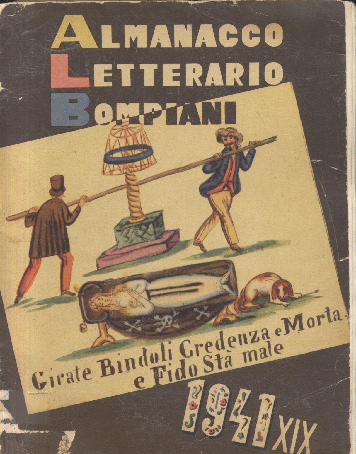 ALMANACCO LETTERARIO BOMPIANI 1941 XVII anno libro letteratura narrativa