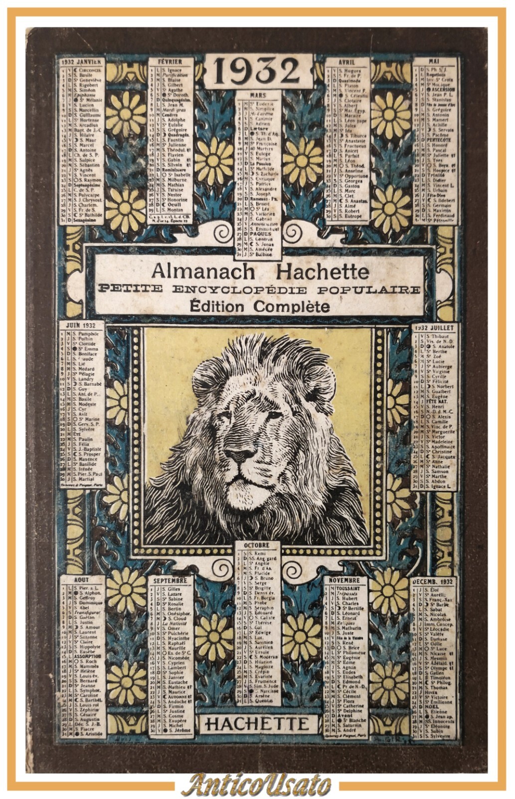 ALMANACH HACHETTE petite Encyclopedie populaire 1932 Hachette Libro
