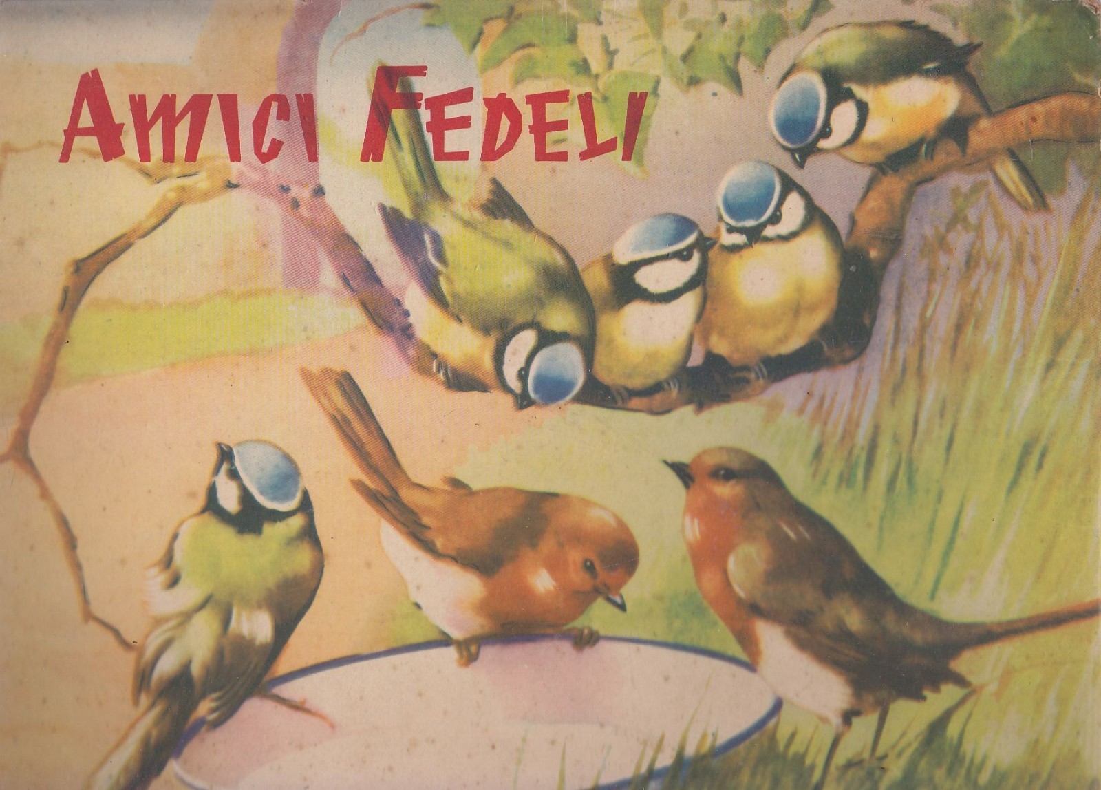 AMICI FEDELI - Carroccio forse anni ’40 libro illustrato per …