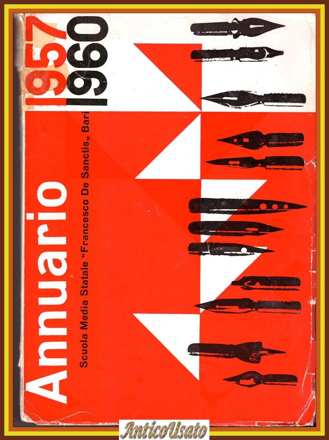 ANNUARIO della SCUOLA MEDIA STATALE FRANCESCO DE SANCTIS Bari 1957 …