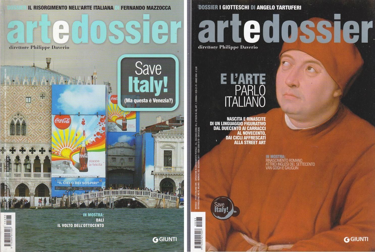 ARTeDOSSIER ANNATA COMPLETA 2011 Giunti 11 NUMERI come nuovi ART …