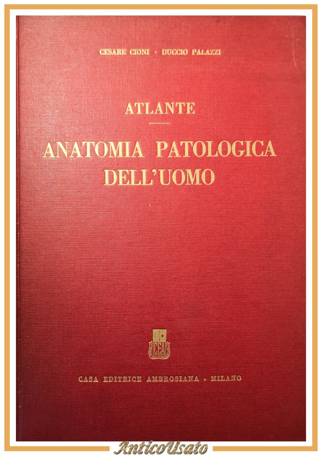 ATLANTE DI ANATOMIA PATOLOGICA DELL'UOMO Cioni e Palazzi 1949 Ambrosiana …