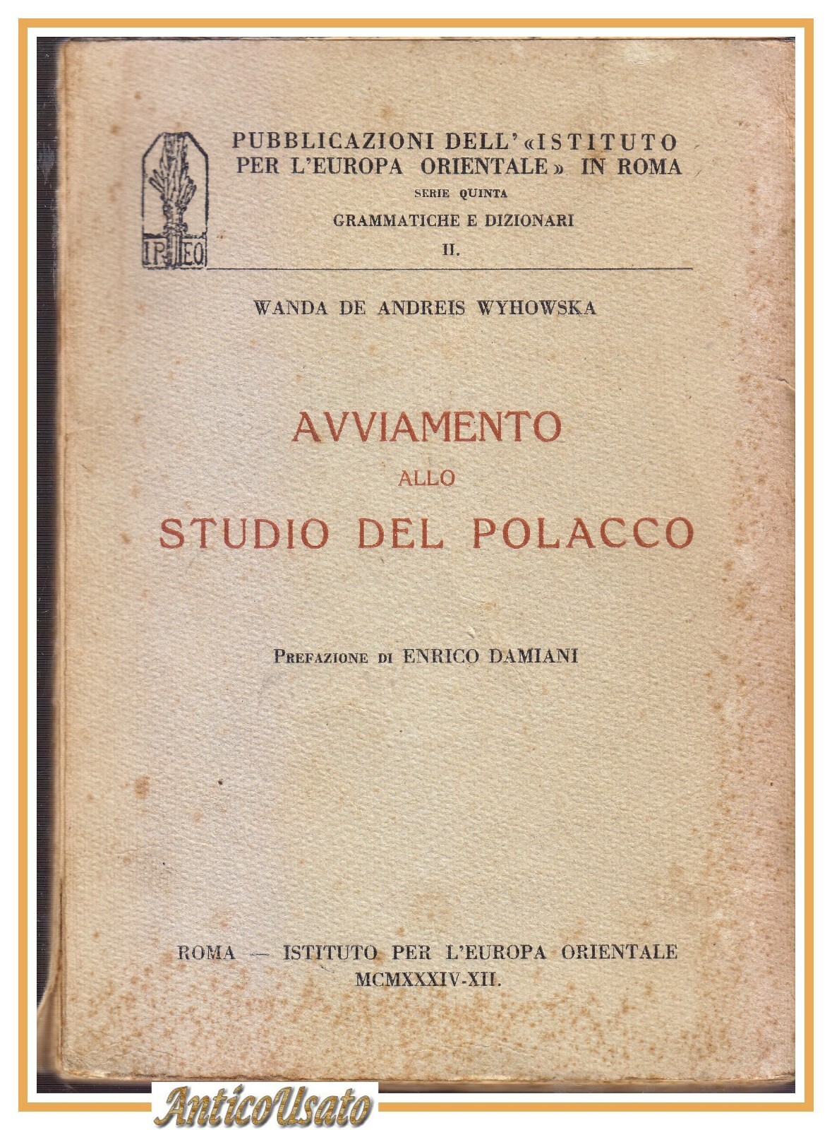 AVVIAMENTO ALLO STUDIO DEL POLACCO di Wanda De Andreis Wyhowska …