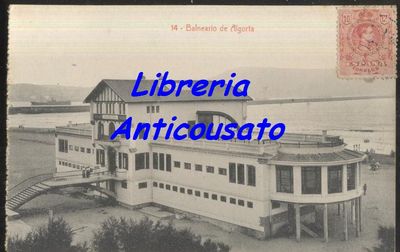 Balneario De Algorta Cartolina Viaggiata Anni '20 Spagna Espana Tarjeta …