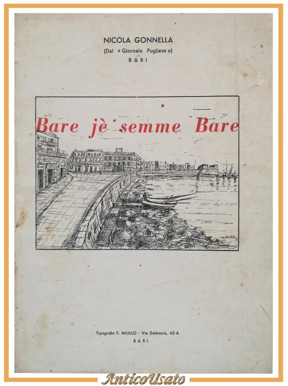 BARE JÈ SEMME BARE di Nicola Gonnella libro teatro dialetto …