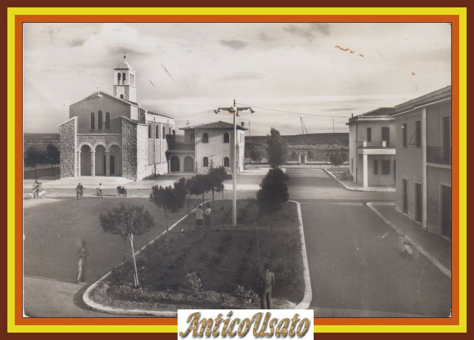 BORGO DI LOCONIA Cartolina Viaggiata Consorzio di Bonifica Bari 1954 …