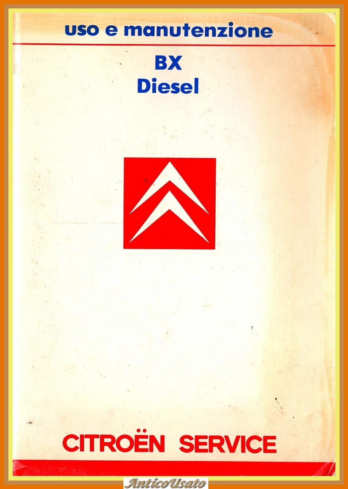 BX DIESEL USO E MANUTENZIONE 1986 Citroen Service Libro automobile …