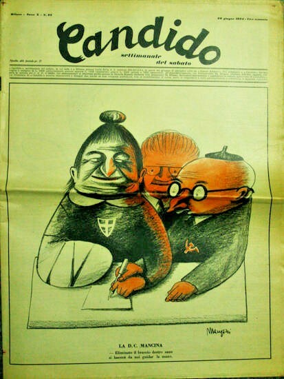 Candido Settimanale del sabato 20 giugno 1954 rivista d'epoca Originale …