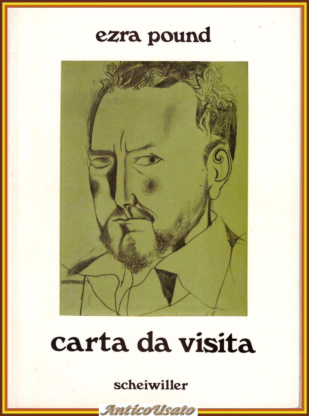 CARTA DA VISITA di Ezra Pound 1974 Scheiwiller Libro edizione …