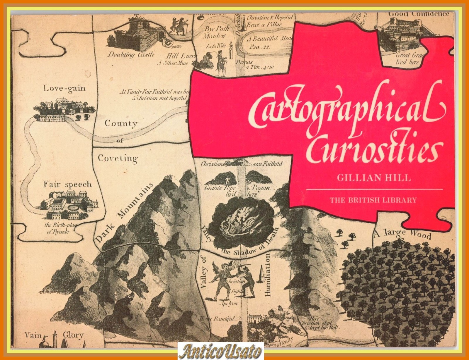 CARTOGRAPHICAL CURIOSITIES di Gillian Hill 1978 British Library Libro cartografi