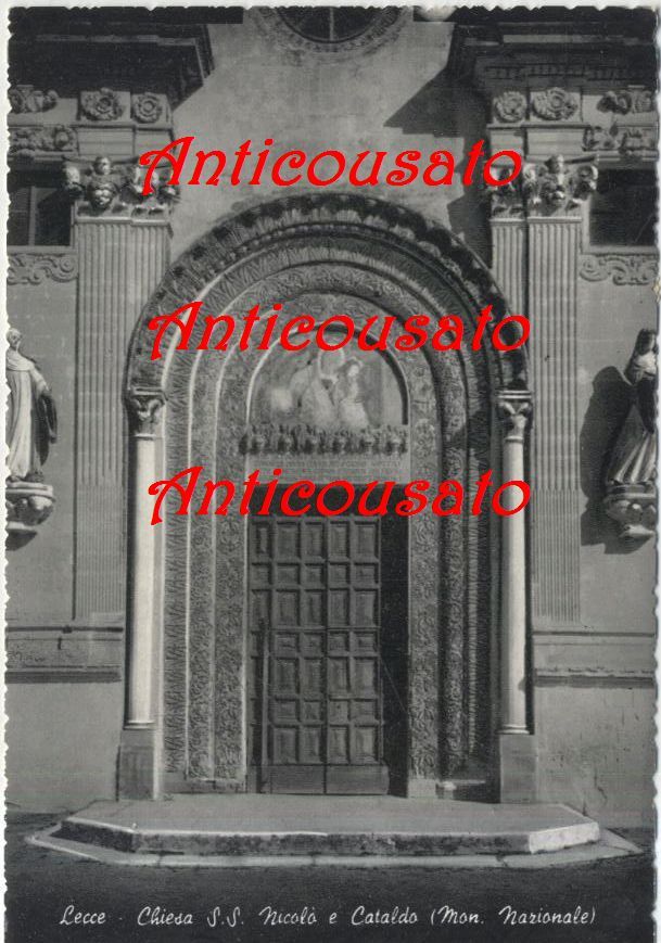 CARTOLINA - LECCE Chiesa SS Nicolo' e Cataldo postcard Originale …