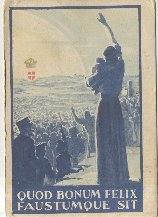 CARTOLINA Ai Principi di Piemonte QUOD BONUM FELIX vintage dìepoca …