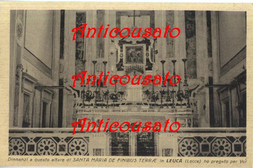 cartolina ALTARE DI SANTA MARIA DE FINIBUS TERRAE DI LEUCA …