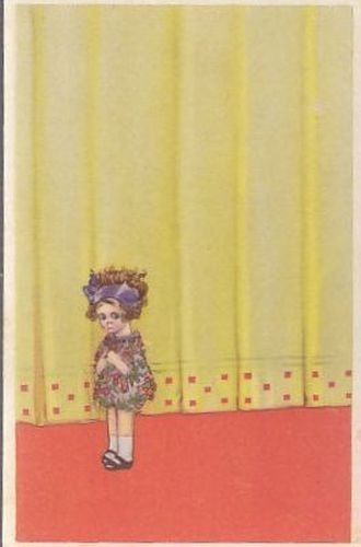 CARTOLINA BERTIGLIA (?) BAMBINA a Colori Non Viaggiata Originale d'Epoca