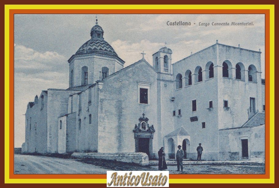Cartolina Castellana Grotte Largo Convento Alcantarini Non Viaggiata Vintage