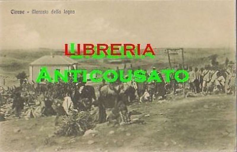 CARTOLINA CIRENE MERCATO DELLA LEGNA Libia Italiana non viaggiata vintage …