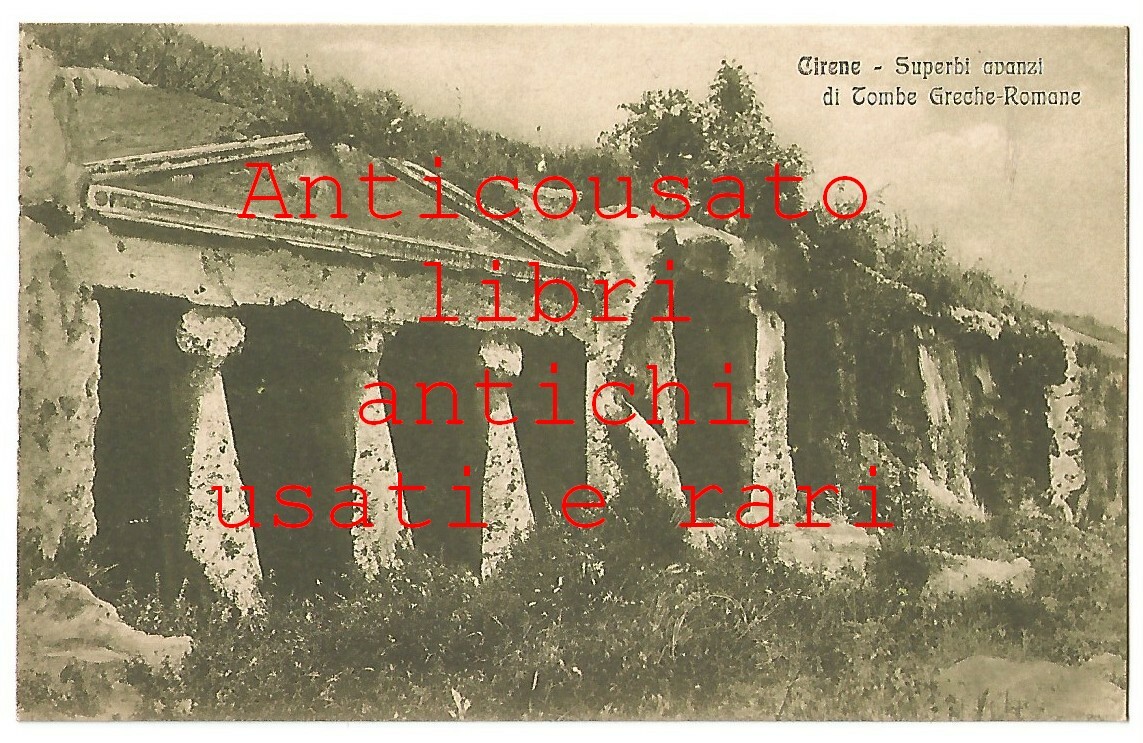 CARTOLINA CIRENE superbi resti di tombe greche romane Vintage anni …