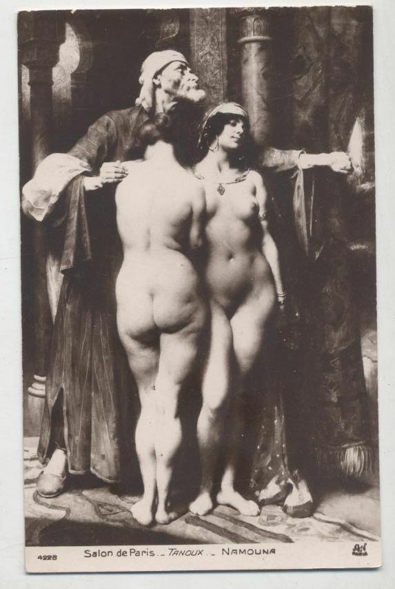 CARTOLINA EROTICA Salon de Paris Tanoux Namouna ORIGINALE Carte Postale …